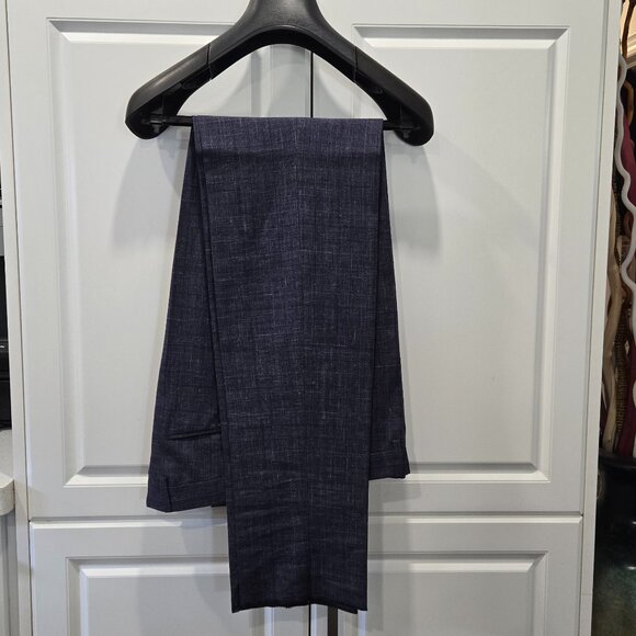 ZEGNA Linen/Wool Single-Breasted Plaid Suit - Picture 12 of 16
